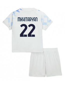 Billige Inter Milan Henrikh Mkhitaryan #22 Bortedraktsett Barn 2025-26 Kortermet (+ Korte bukser)